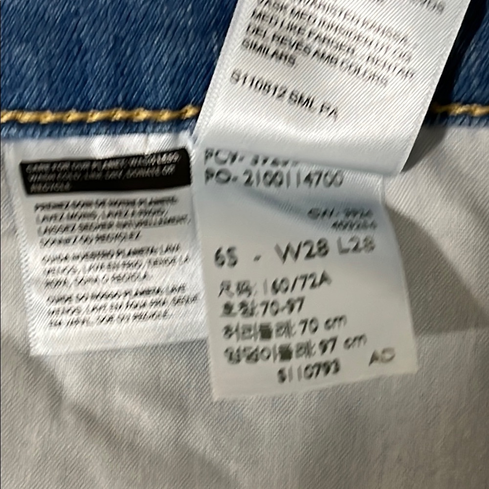 Levi's Light Blue Straight Leg Jeans - Picture 11 of 11
